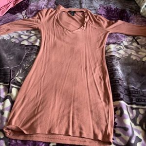 Soft pink beautiful long sleeve dress